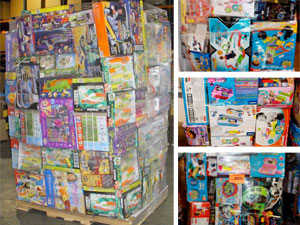 Toy lot-100 units-1 pallet